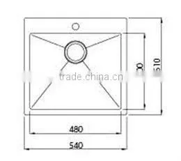 Sanitary Ware Single Bowl Kitchen Sink-STS 100A-1