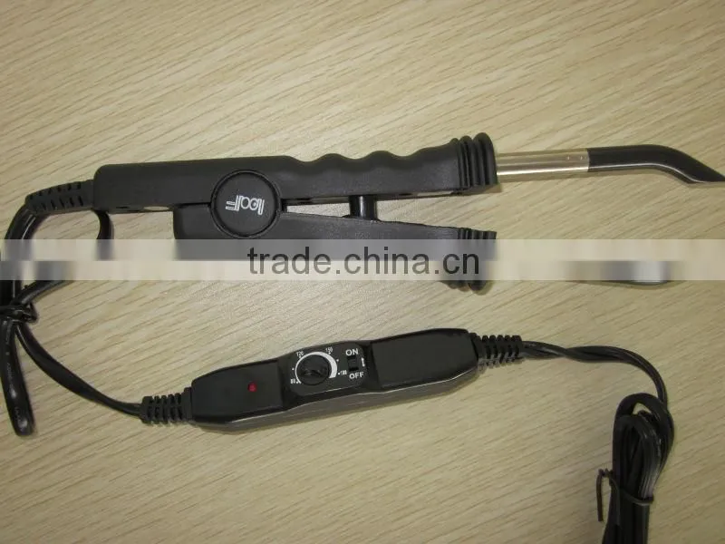 Fashion hair extension connector with temperature control