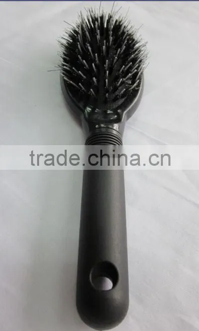 plastic handle bristle hair brush loop brushes