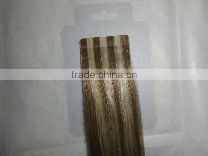 Blue super tape hair extension,colorful,easy to remeval 100% remy human hai