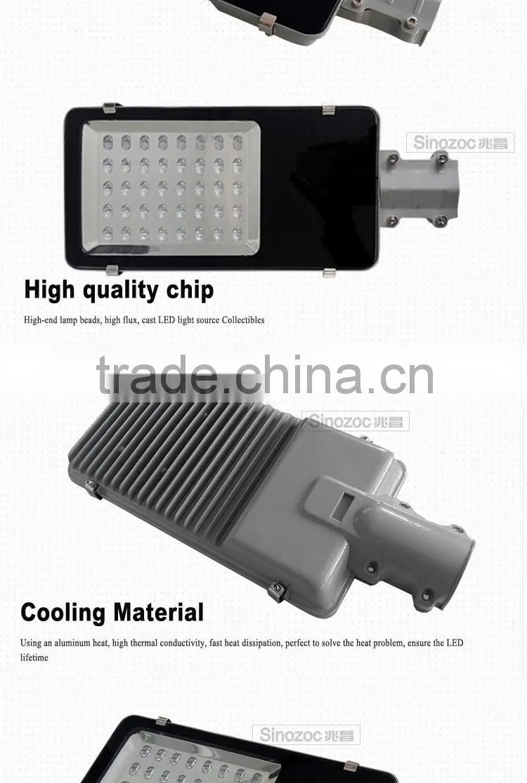 Sinozoc High lumen led street light housing outdoor waterproof ip65 aluminum led street lamps led for highway and road lighting
