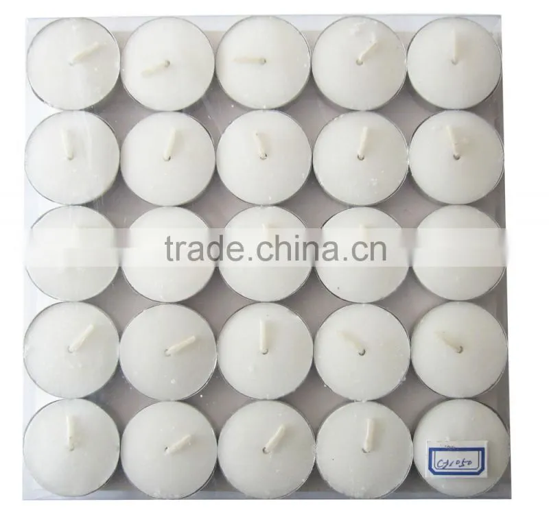 white tealight candles in bag