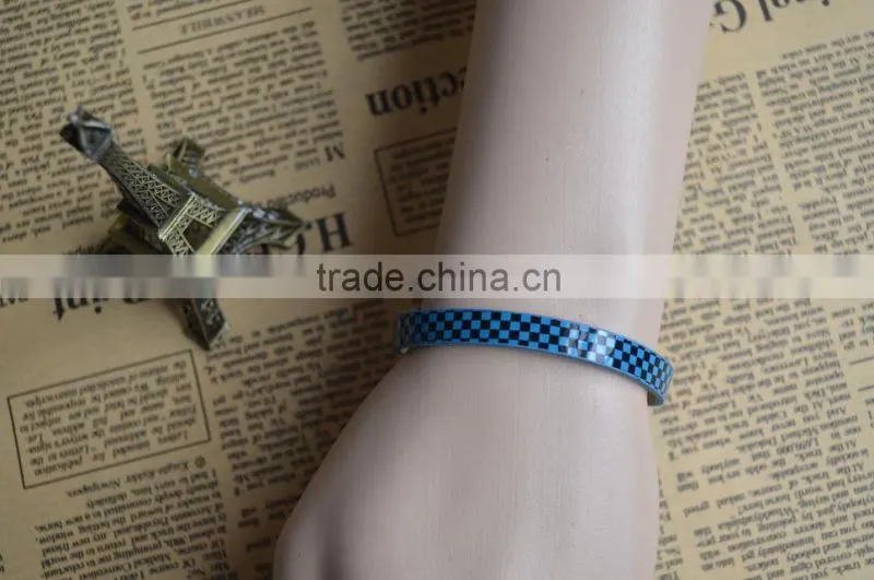 Mosaic and Dots Style PU Leather Bracelet