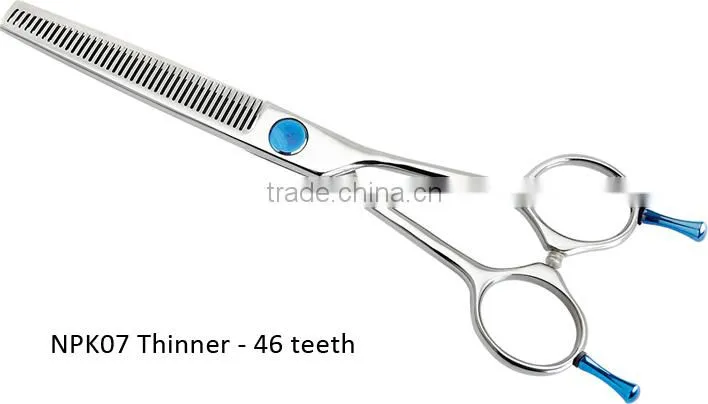 Razorline NPK07 professional pet grooming shears, High quality SUS440C Dog scissor, Best ergonomic pet scissors