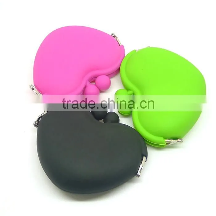cheap customized logo printed bulk wholesale silicone coin purse