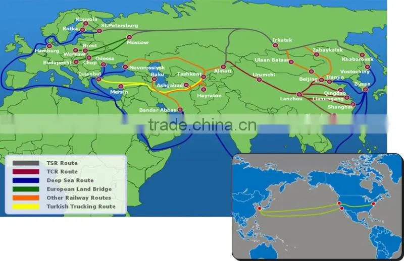 Railway transport from China to Mongolia