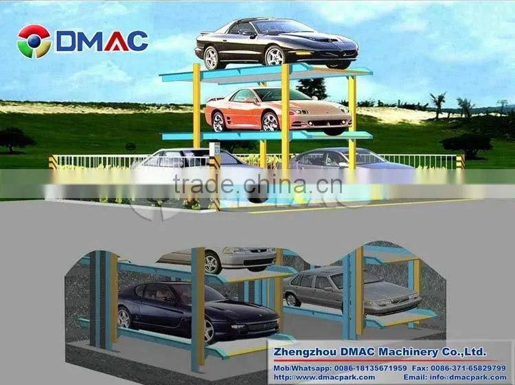 plc control car parking system pit