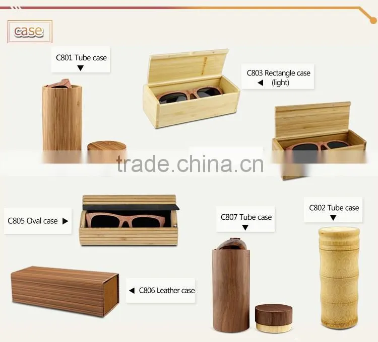 Custom polarized wooden sunglasses cheap wooden sunglasses mirror/revo lens
