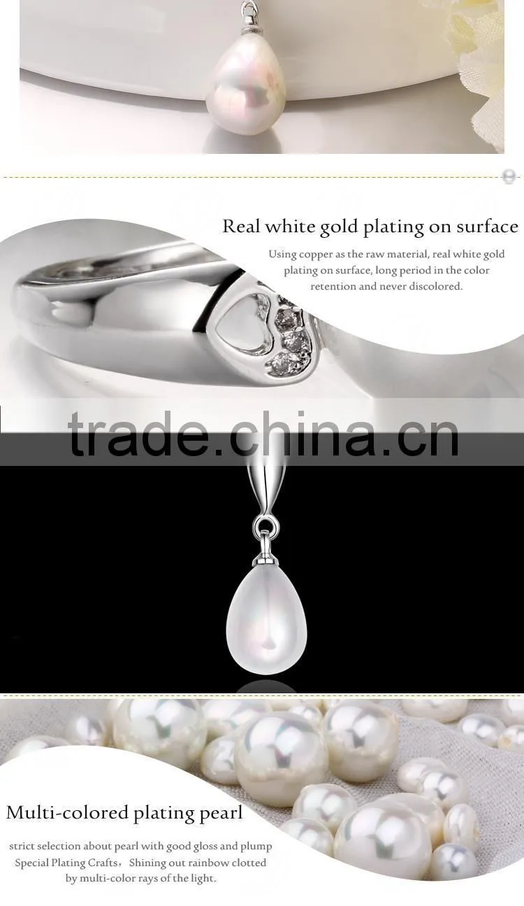 Brilliant New Model White Copper Ladies Pearl Pendant Design