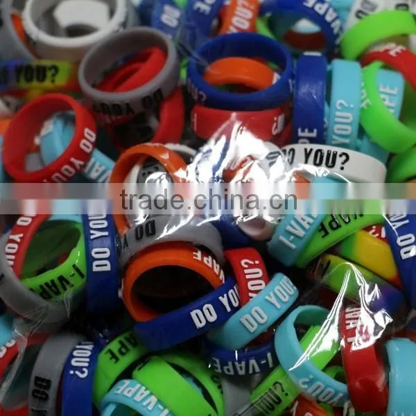 flexible 18/22mm diameter non-stick vape band custom silicone o ring