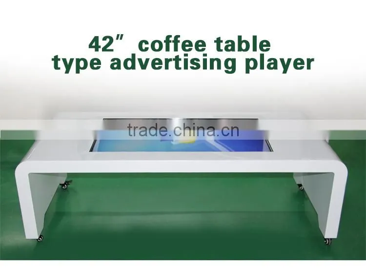 42 inch coffee table style touch screen with wifi led advertising player