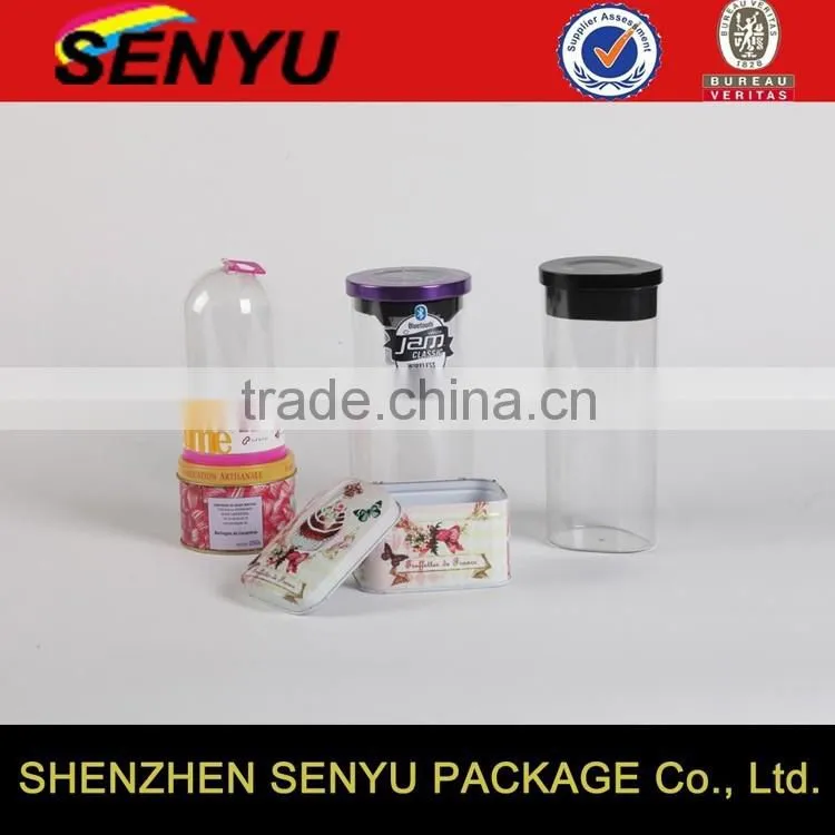 Custom Size PVC/PET/Metal Suqare Round Tin Box