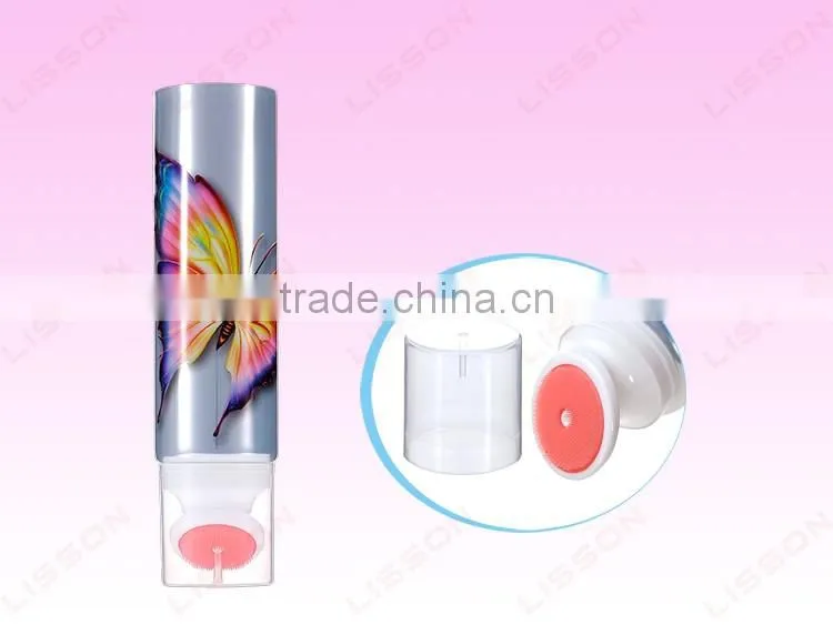 Tube with Massage Brush for Body or Bust Cream