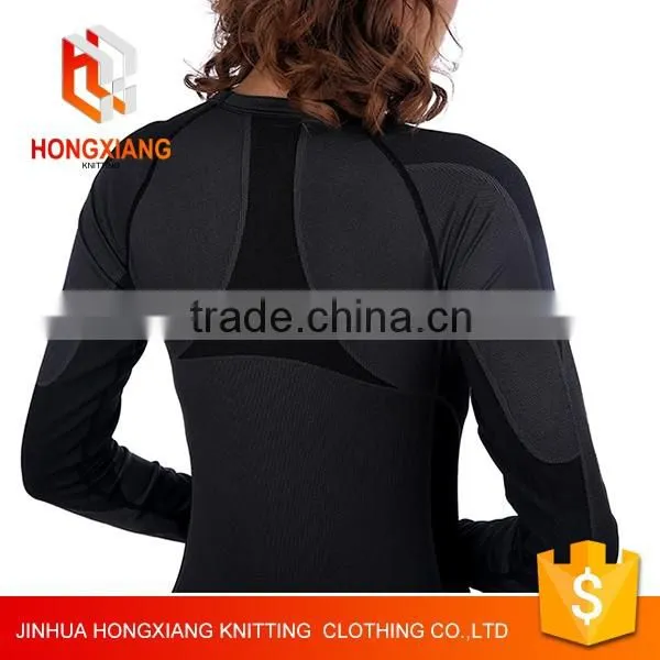 Hongxiang men and women sport wear suit ,Body sculpting Yoga jogging suits,cheaper and OEM factory produce 100%polyester