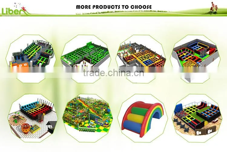 With Spider Tower Blue Color Safe High Quality Big Commercial Trampoline For Adults Indoor Trampoline Park