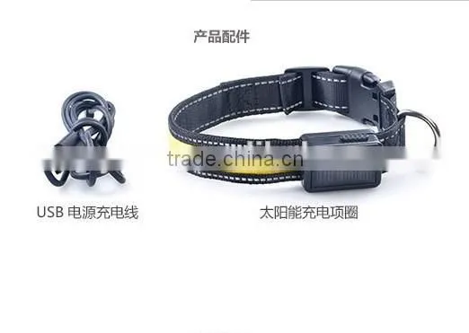 Led USB Rechargeable Dog Collars Led Pet Collars Protect your Pets in Dark