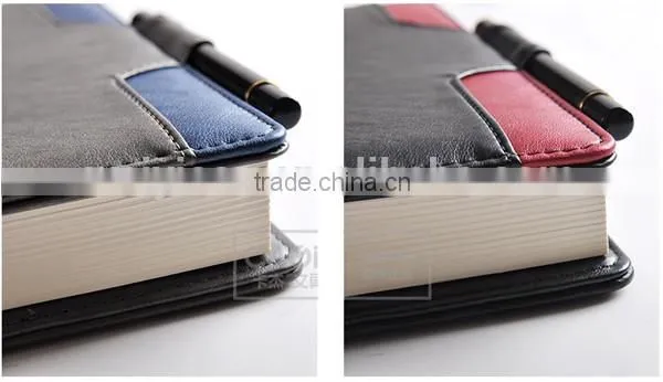 Top grade factory competitive price pu leather notebook with pen