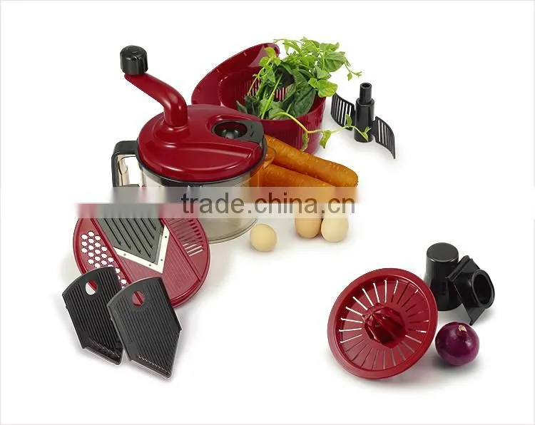 PP+ABS+S/S 23*20*26 Kitchen tools multifunctional food processor/kitchen king pro manual food processor/vegetable grinder