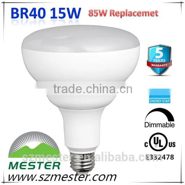 ul cul ES 120v 1440lm e26 medium base 17 Watt LED BR40