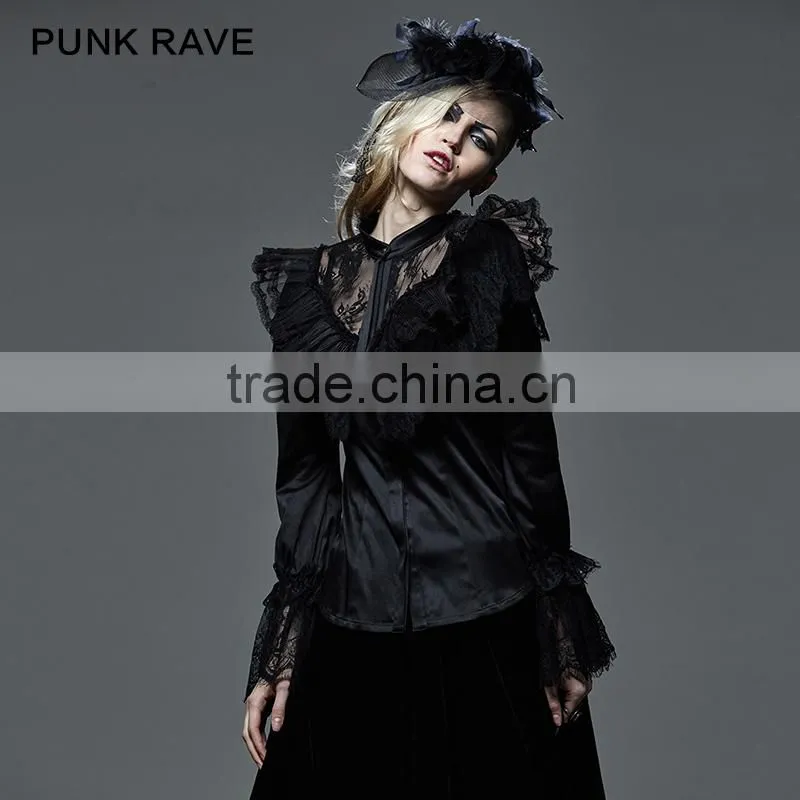 M-025 Punk Rave Black Korea Cardigan woman black Sweater