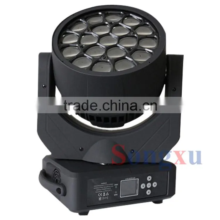 hot 19x12w rgbw 4in1 hawkeye moving head led stage light bee eye light