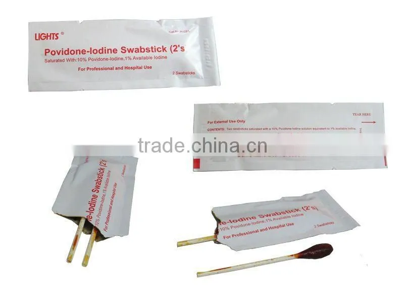 10% Povidone-iodine medical swabstick(Hot sale!!!)