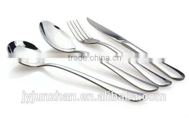 Metal tea spoon of SS430 material with mirror polishing and golden color