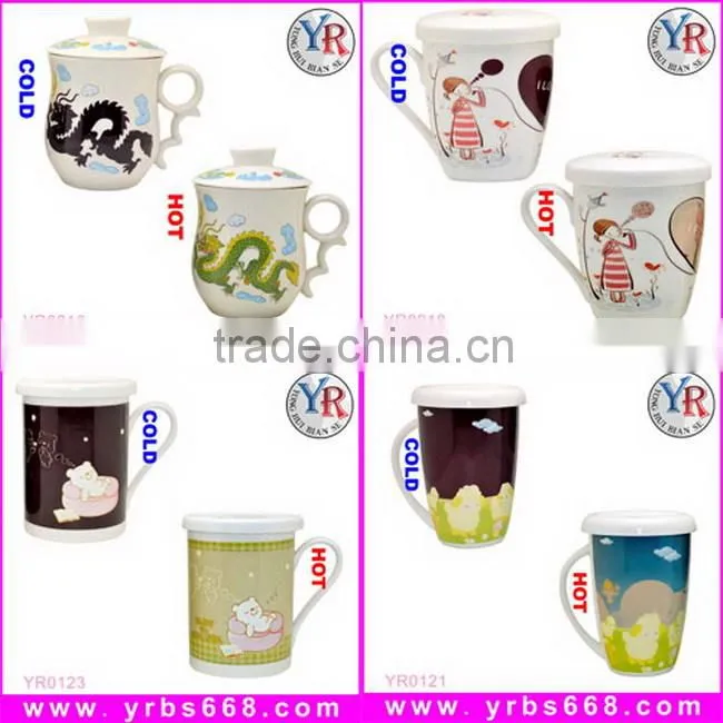 18 years factory sales customized souvenir gift orca coating magic photo insulated mug