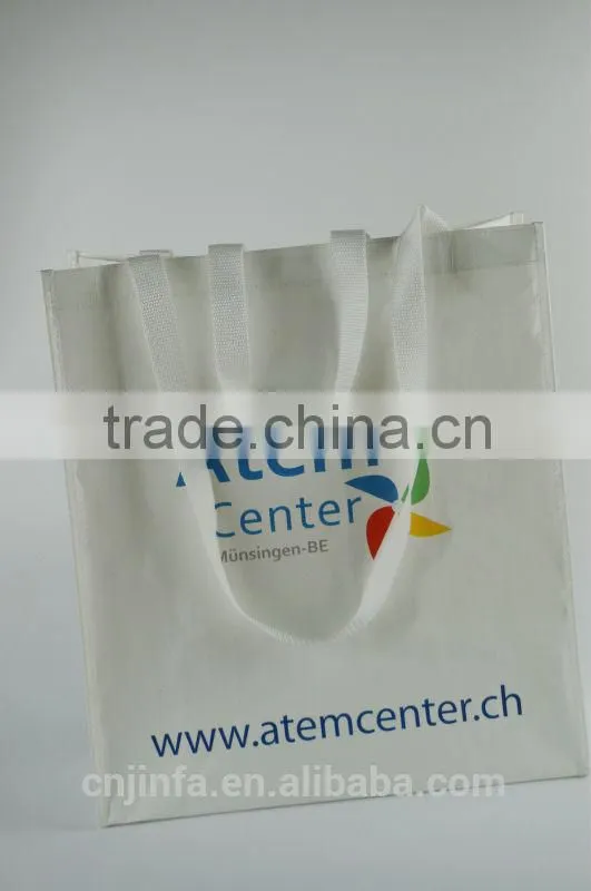 high quality double handles non tote bag with reinforce sewing