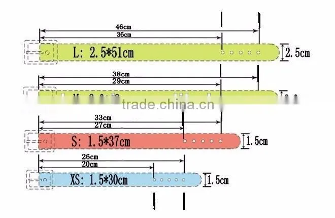 5 Color Options Cheap Personalised Leather Dog collars