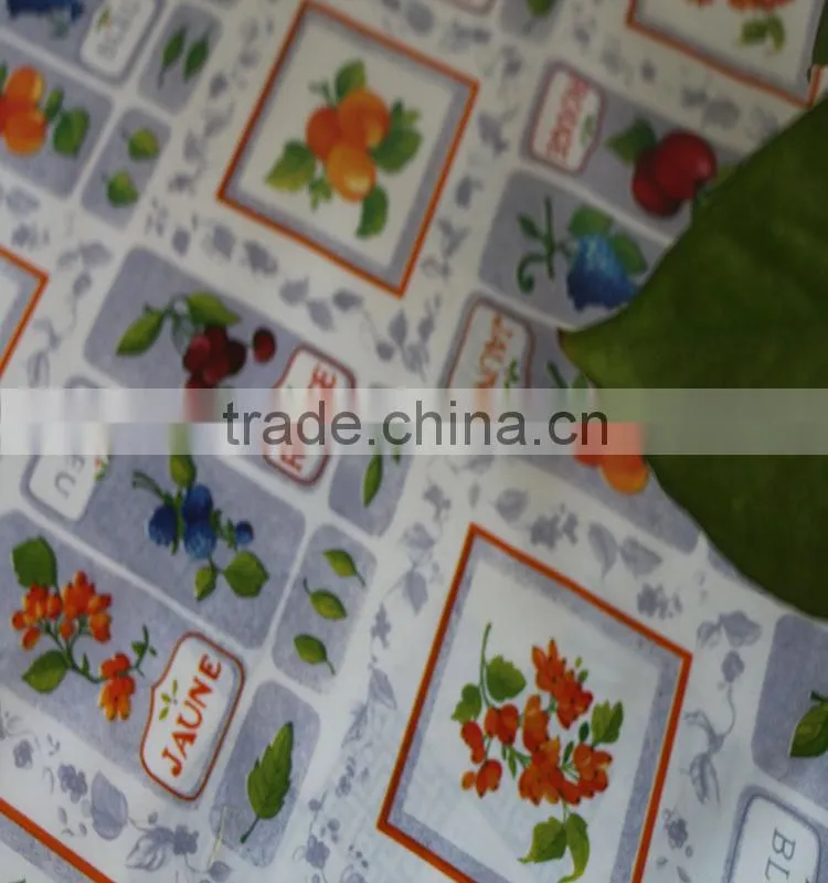 Three layers of PVC compound non-woven fabric tablecloth