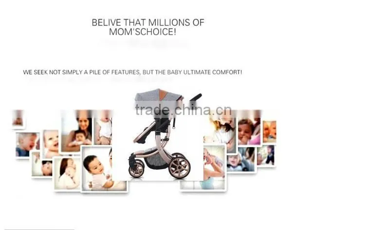 High lanscape with X type frame baby strollers,One key folding baby stroller