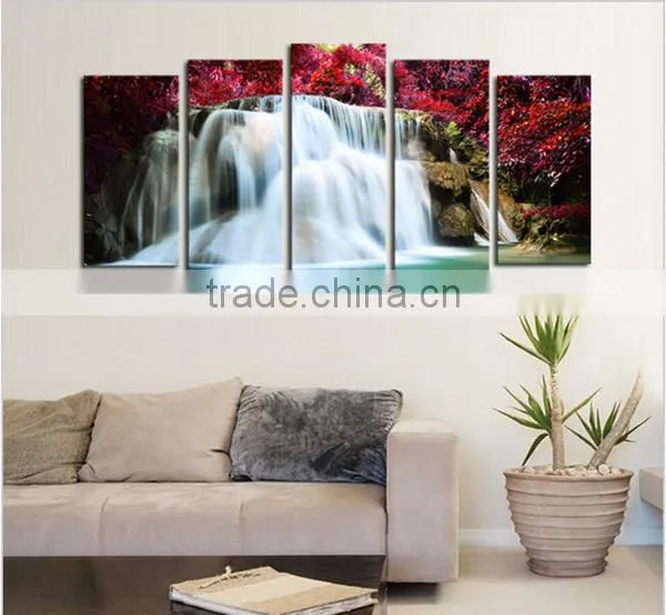 beautiful scenery hanging glass wall painting
