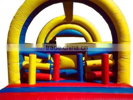 customized fun run inflatable obstacle course for sale