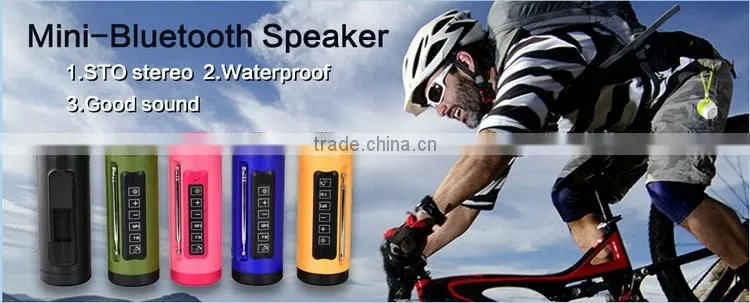 New outdoor speaker Bluetooth speaker with power bank 4000mah with FM radio, flashlight, support TF card
