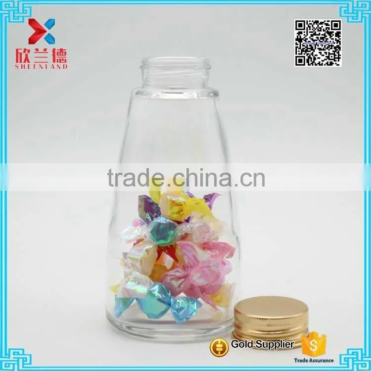 High Quality 180ml glass liquor bottle custom made glass wine bottles