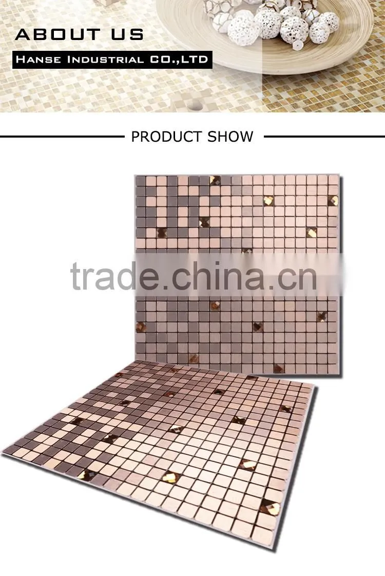 LP131 300X300MM Foshan low price tall mosaic glass flower vase