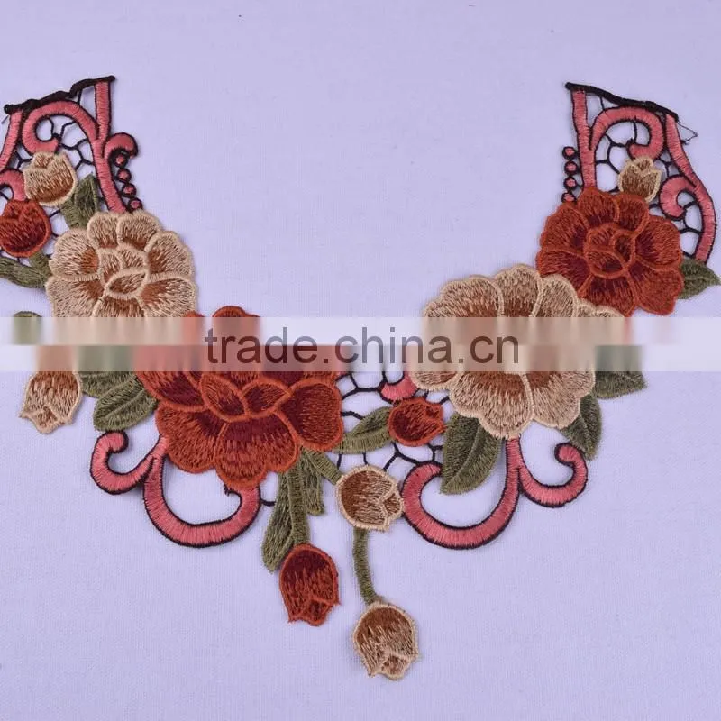 Women embroideried neck lace designs for sale