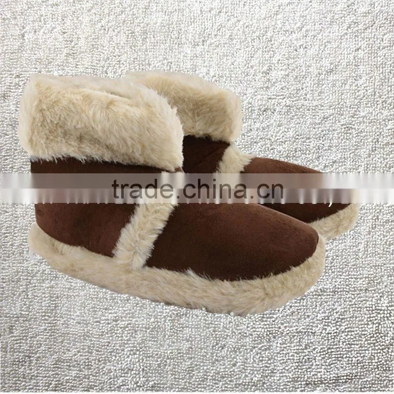 Polka Dot. Microsuede Indoor Snug Boot Slipper for ladies