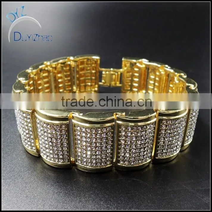 china factory latest hip hop bracelets fashion designs