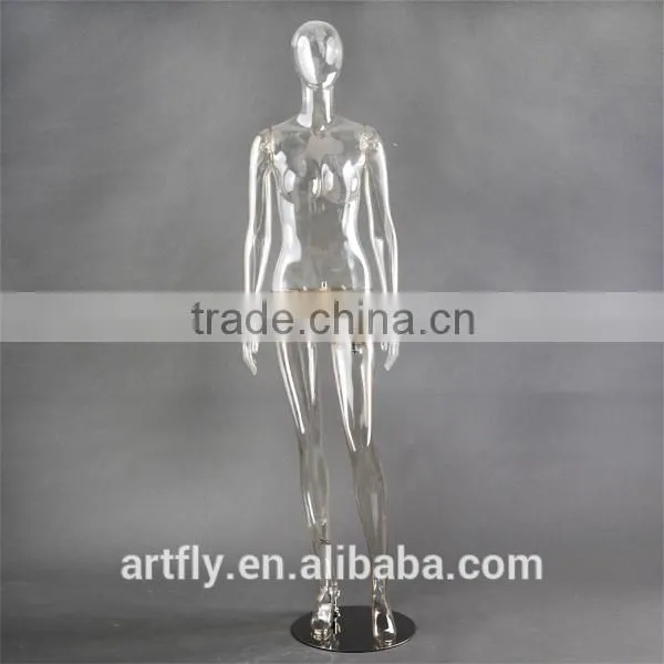fashion transparent female half body torso mannequin
