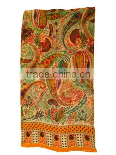 printed silk scarf shawl de chine