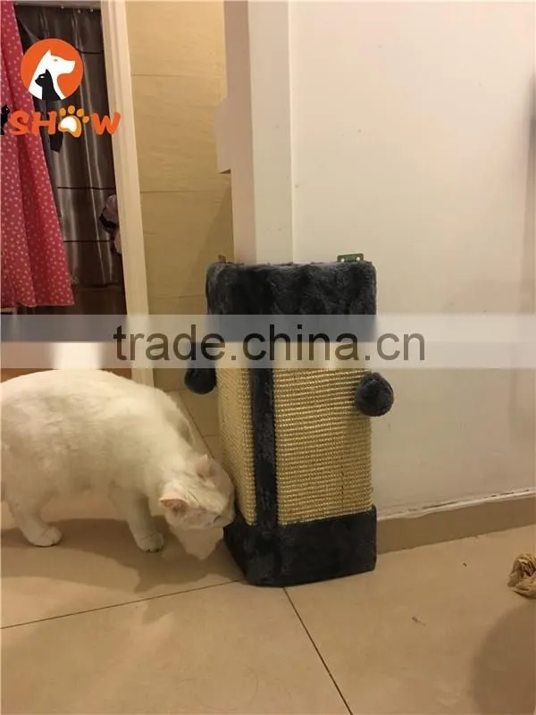 2016 New cat scratch board wall sisal scratch board stuff ball cat toy