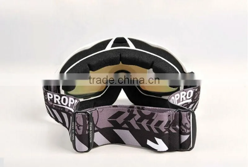 Winter Sports Fashional White Frame Snow Goggles For Adults