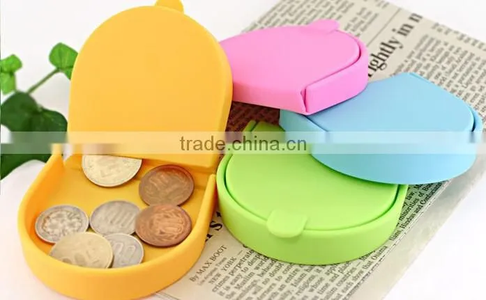 Promotional small and exquisite silicone coin purse present