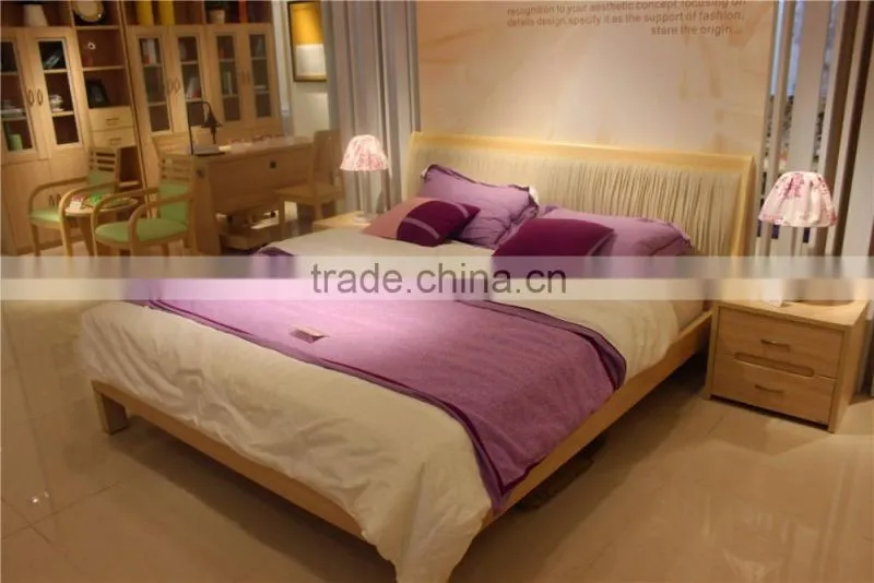 2016 modern wooden leather headboard melamine mdf panle bedroom furniture in bedroom sets