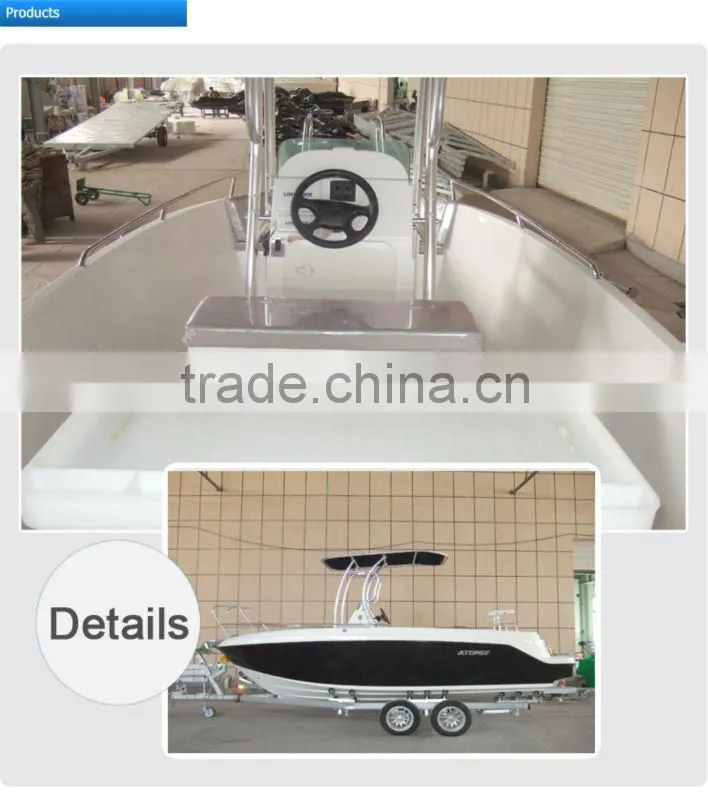 Pleasure Fishing boat with outboard engine