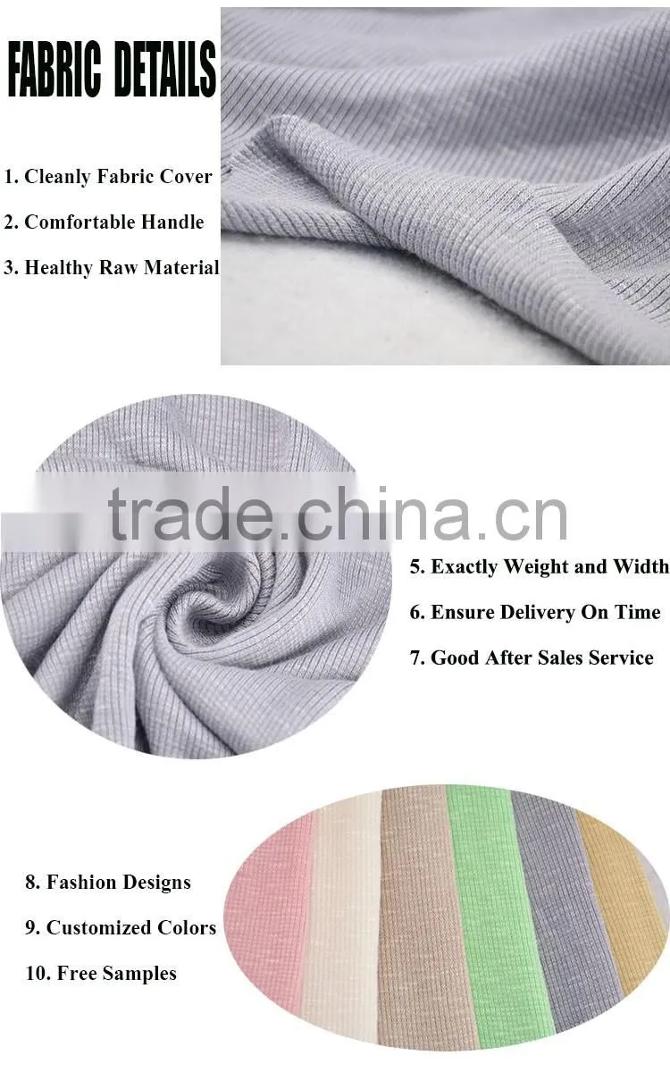 african fabric wholesale crop top women rayon rib wholesale spandex fabric