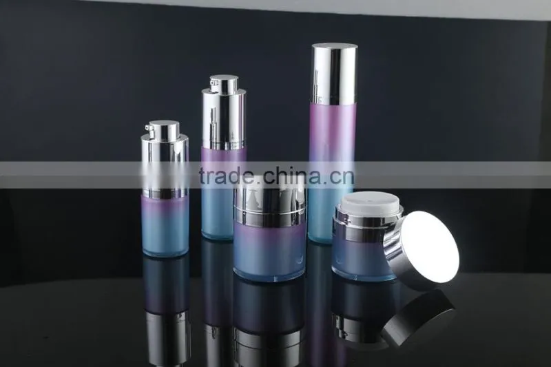 White-black Painted airless cosmetic packaging