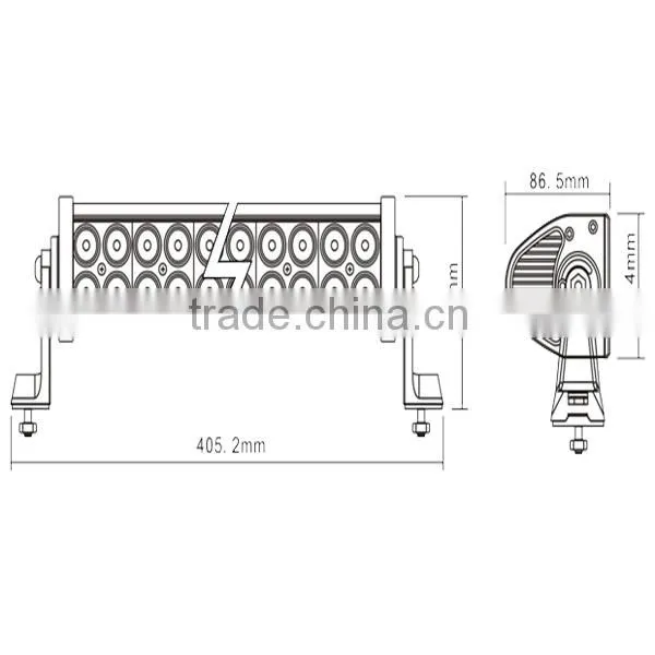 New arrival!!! 72w 10-30v car led light bar cheap offroad led light bar